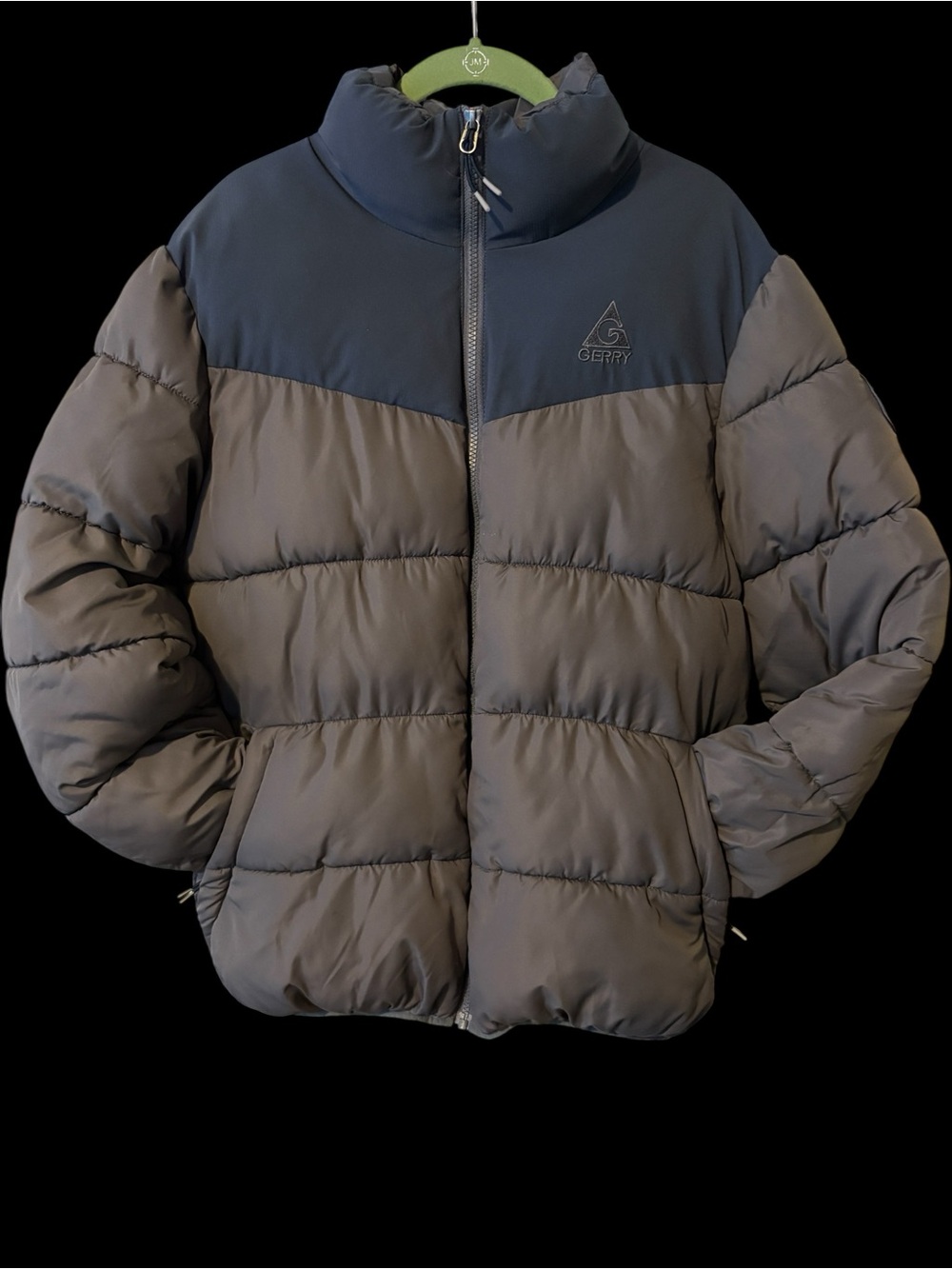 Gerry Weber Men's Puffer Jacket in Gray and Navy Yoke